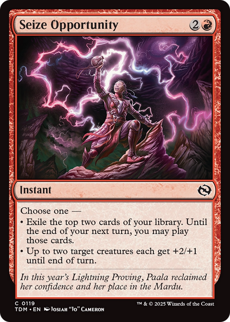 Seize Opportunity [Tarkir: Dragonstorm] | PLUS EV GAMES 
