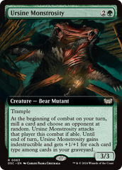 Ursine Monstrosity (Extended Art) [Duskmourn: House of Horror Commander] | PLUS EV GAMES 