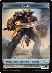 Elemental (0007) // Golem (0014) Double-Sided Token [Edge of Eternities Commander Tokens] | PLUS EV GAMES 