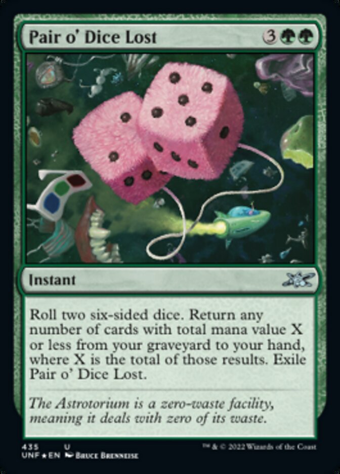 Pair o' Dice Lost (Galaxy Foil) [Unfinity] | PLUS EV GAMES 