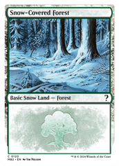 Snow-Covered Forest (White Border) [Mystery Booster 2] | PLUS EV GAMES 