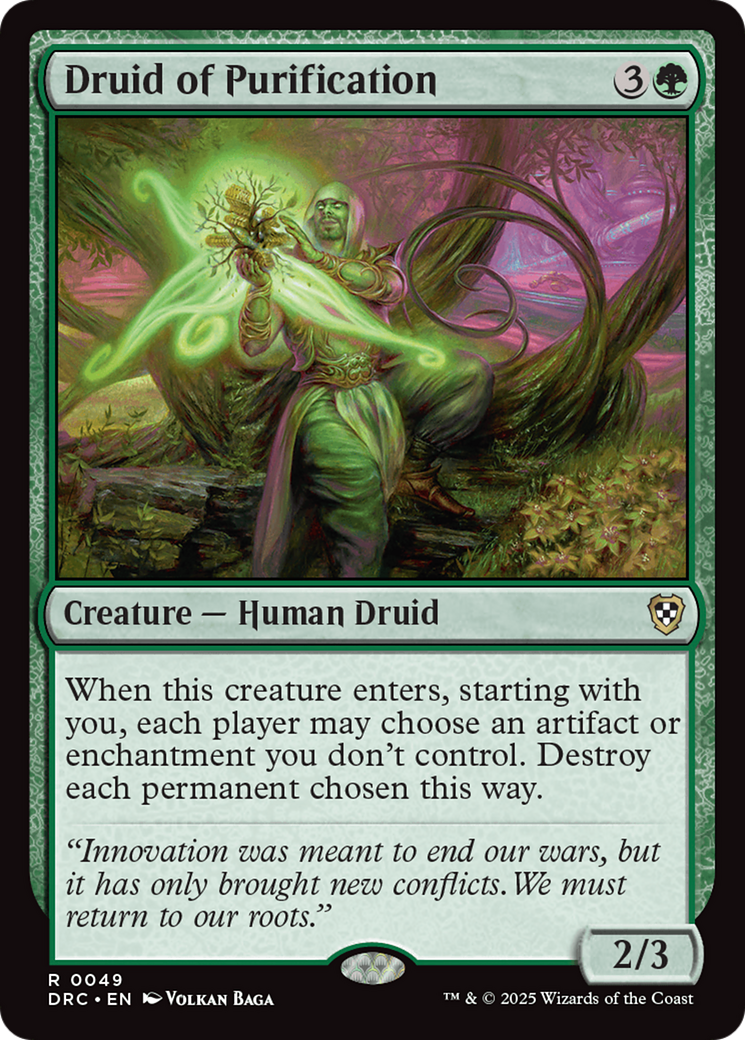 Druid of Purification [Aetherdrift Commander] | PLUS EV GAMES 