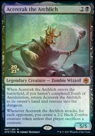 Acererak the Archlich [Dungeons & Dragons: Adventures in the Forgotten Realms Prerelease Promos] | PLUS EV GAMES 