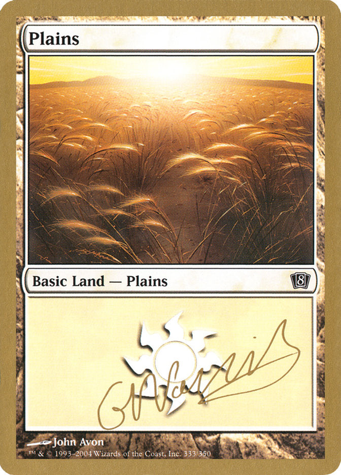 Plains (gn333) (Gabriel Nassif) [World Championship Decks 2004] | PLUS EV GAMES 