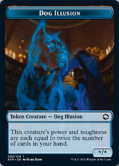 Dog Illusion // Ellywick Tumblestrum Emblem Double-Sided Token [Dungeons & Dragons: Adventures in the Forgotten Realms Tokens] | PLUS EV GAMES 