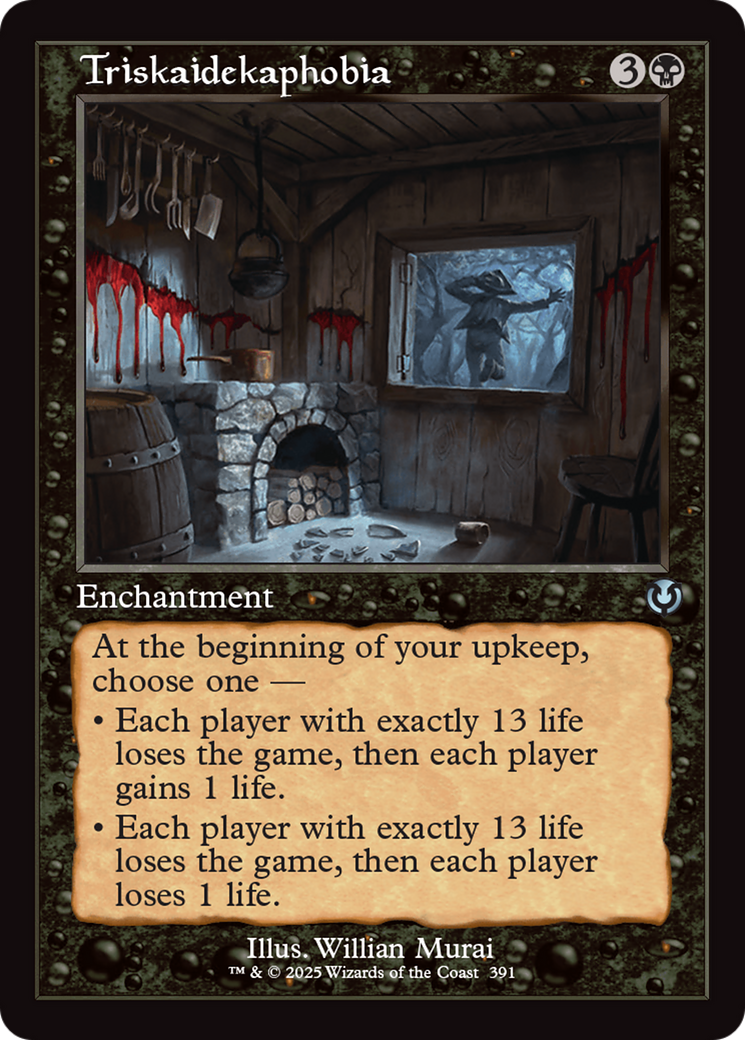 Triskaidekaphobia (Retro Frame) [Innistrad Remastered] | PLUS EV GAMES 