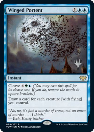 Winged Portent (Promo Pack) [Innistrad: Crimson Vow Promos] | PLUS EV GAMES 