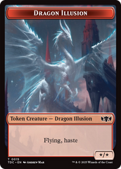 Dragon Illusion // Monk Double-Sided Token [Tarkir: Dragonstorm Commander Tokens] | PLUS EV GAMES 