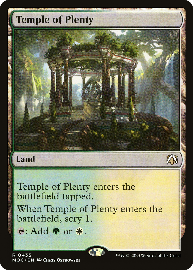 Temple of Plenty [March of the Machine Commander] | PLUS EV GAMES 