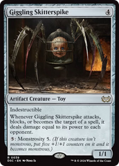 Giggling Skitterspike (Extended Art) [Duskmourn: House of Horror Commander] | PLUS EV GAMES 