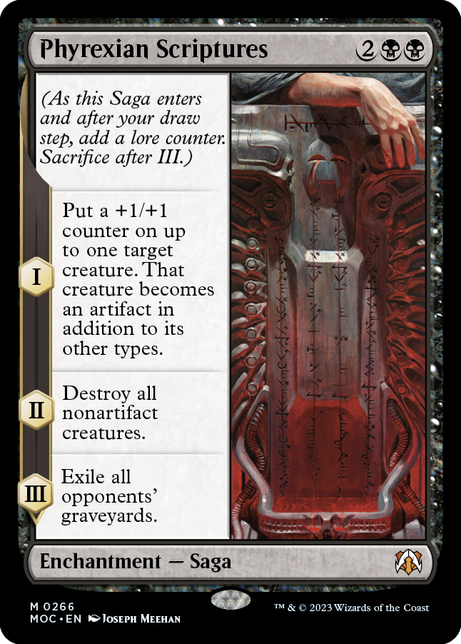 Phyrexian Scriptures [March of the Machine Commander] | PLUS EV GAMES 