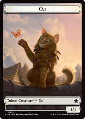 Cat (0001) // Cat (0002) Doubled-Sided Token [Foundations Tokens] | PLUS EV GAMES 