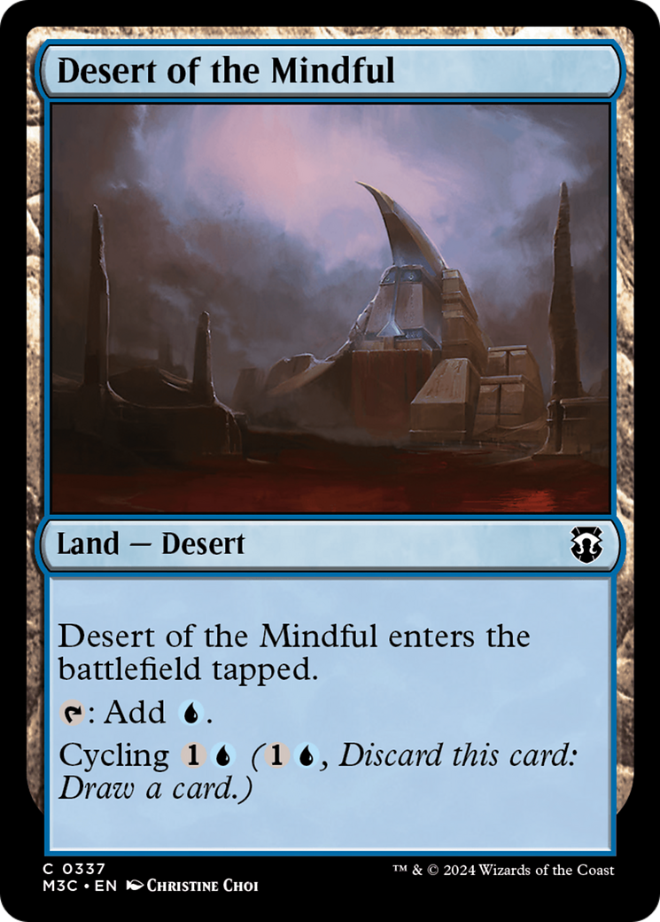 Desert of the Mindful (Ripple Foil) [Modern Horizons 3 Commander] | PLUS EV GAMES 