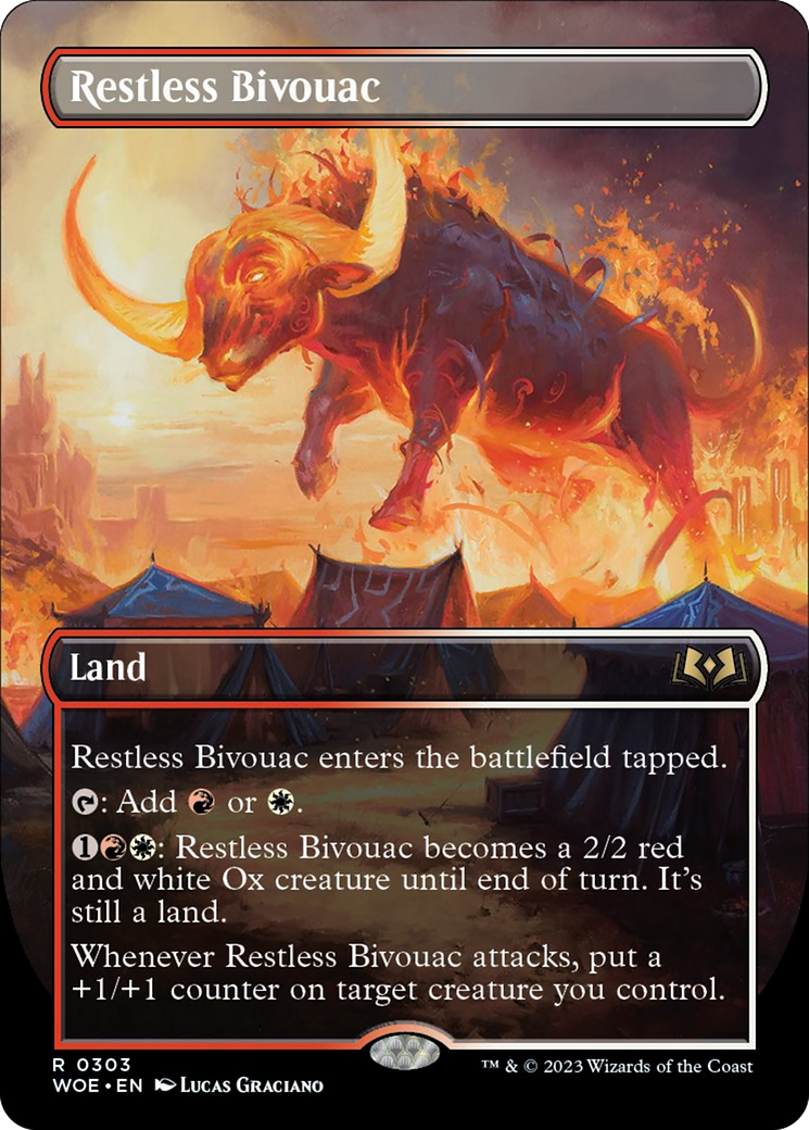 Restless Bivouac (Borderless Alternate Art) [Wilds of Eldraine] | PLUS EV GAMES 