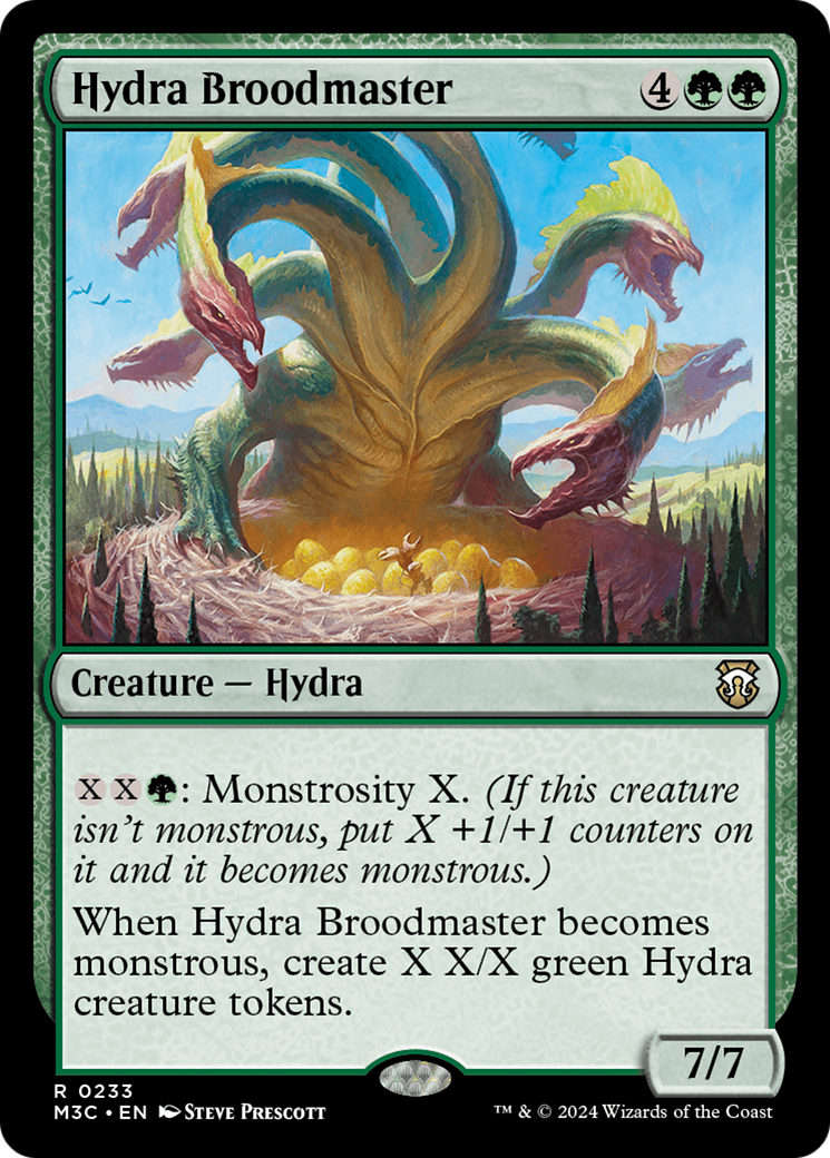 Hydra Broodmaster (Ripple Foil) [Modern Horizons 3 Commander] | PLUS EV GAMES 