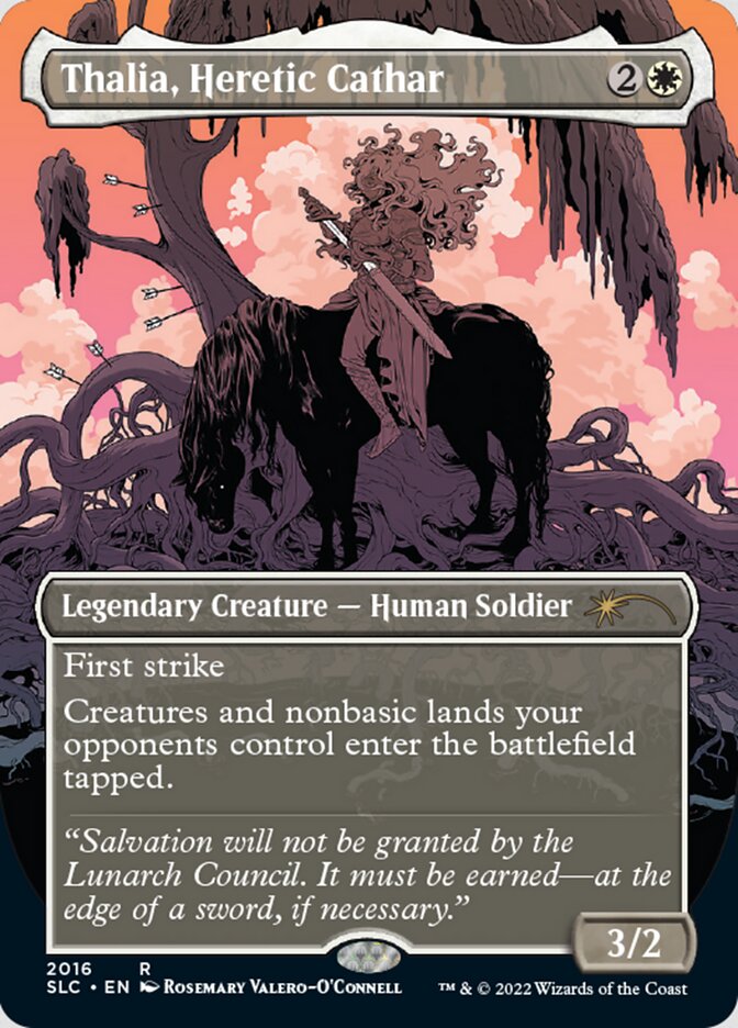 Thalia, Heretic Cathar (Borderless) [Secret Lair Countdown Kit] | PLUS EV GAMES 