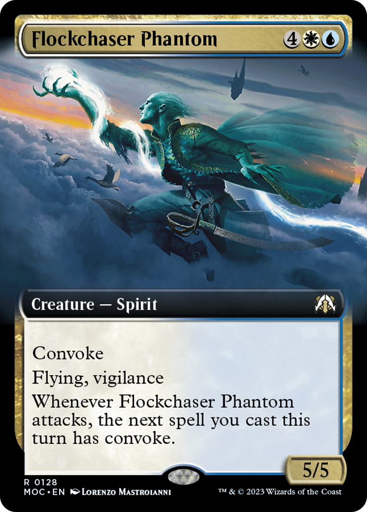 Flockchaser Phantom (Extended Art) [March of the Machine Commander] | PLUS EV GAMES 