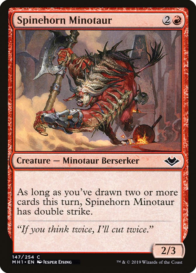 Spinehorn Minotaur [Modern Horizons] | PLUS EV GAMES 