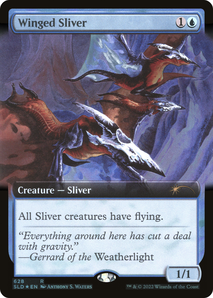 Winged Sliver (Extended Art) [Secret Lair Drop Promos] | PLUS EV GAMES 