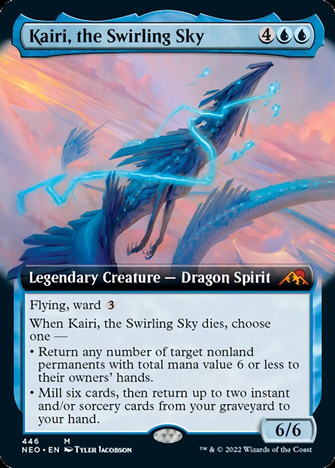 Kairi, the Swirling Sky (Extended Art) [Kamigawa: Neon Dynasty] | PLUS EV GAMES 