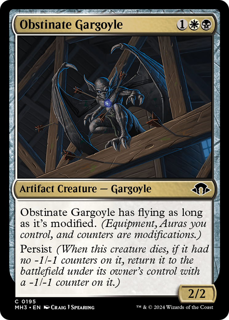 Obstinate Gargoyle [Modern Horizons 3] | PLUS EV GAMES 