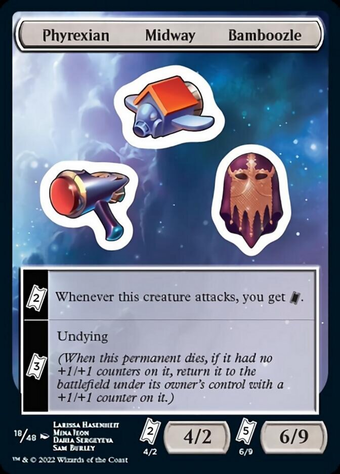 Phyrexian Midway Bamboozle [Unfinity Stickers] | PLUS EV GAMES 