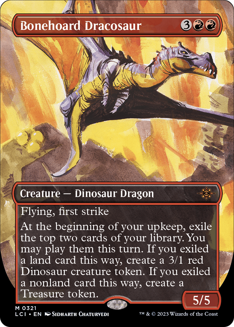 Bonehoard Dracosaur (Borderless) [The Lost Caverns of Ixalan] | PLUS EV GAMES 