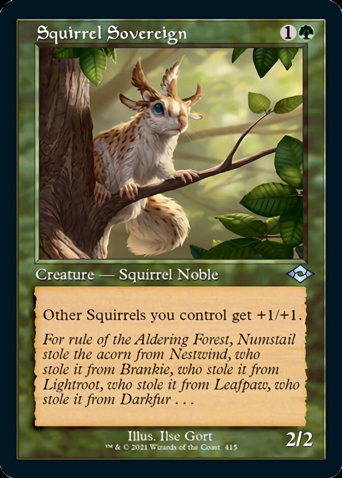 Squirrel Sovereign (Retro Foil Etched) [Modern Horizons 2] | PLUS EV GAMES 