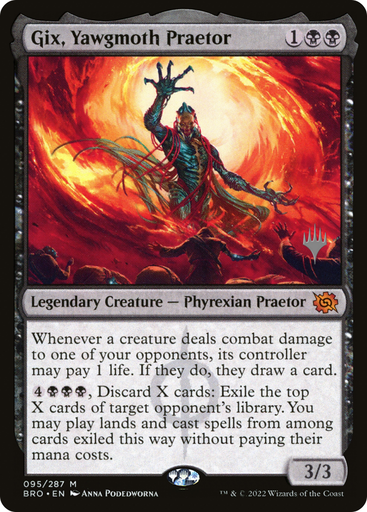Gix, Yawgmoth Praetor (Promo Pack) [The Brothers' War Promos] | PLUS EV GAMES 