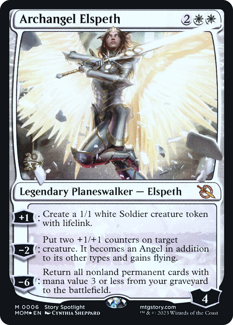 Archangel Elspeth [March of the Machine Prerelease Promos] | PLUS EV GAMES 