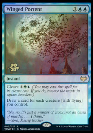 Winged Portent [Innistrad: Crimson Vow Prerelease Promos] | PLUS EV GAMES 