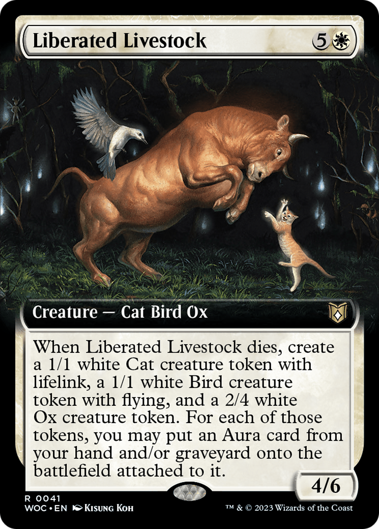 Liberated Livestock (Extended Art) [Wilds of Eldraine Commander] | PLUS EV GAMES 