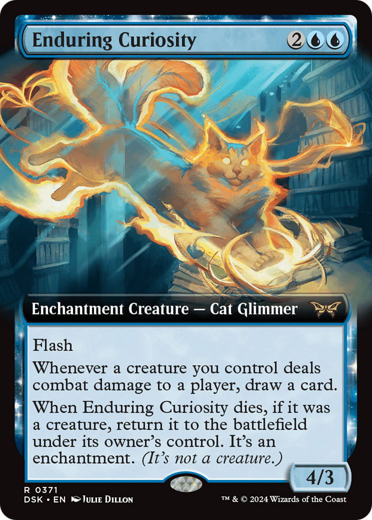 Enduring Curiosity (Extended Art) [Duskmourn: House of Horror] | PLUS EV GAMES 