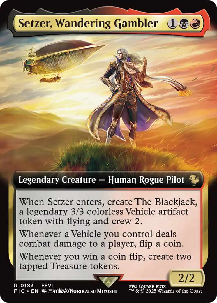 Setzer, Wandering Gambler (Extended Art) [FINAL FANTASY Commander] | PLUS EV GAMES 