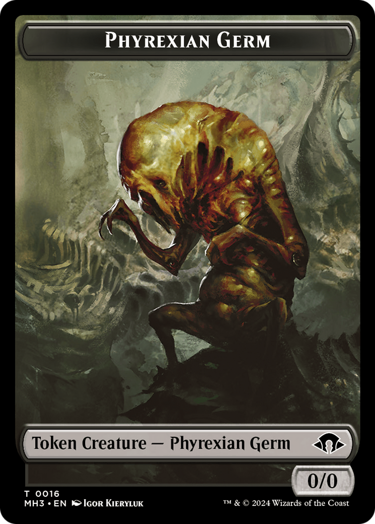 Phyrexian Germ Token [Modern Horizons 3 Tokens] | PLUS EV GAMES 