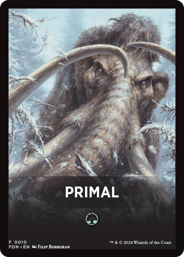 Primal Theme Card [Foundations Tokens] | PLUS EV GAMES 