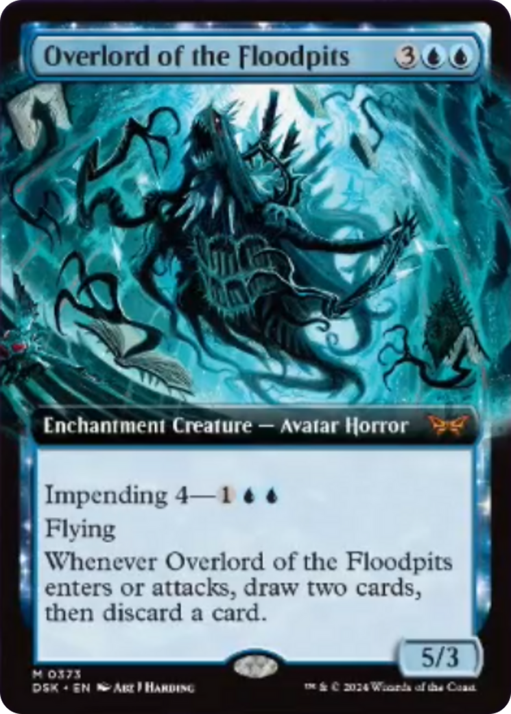 Overlord of the Floodpits (Extended Art) [Duskmourn: House of Horror] | PLUS EV GAMES 