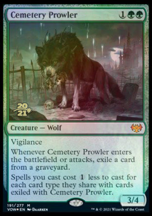 Cemetery Prowler [Innistrad: Crimson Vow Prerelease Promos] | PLUS EV GAMES 