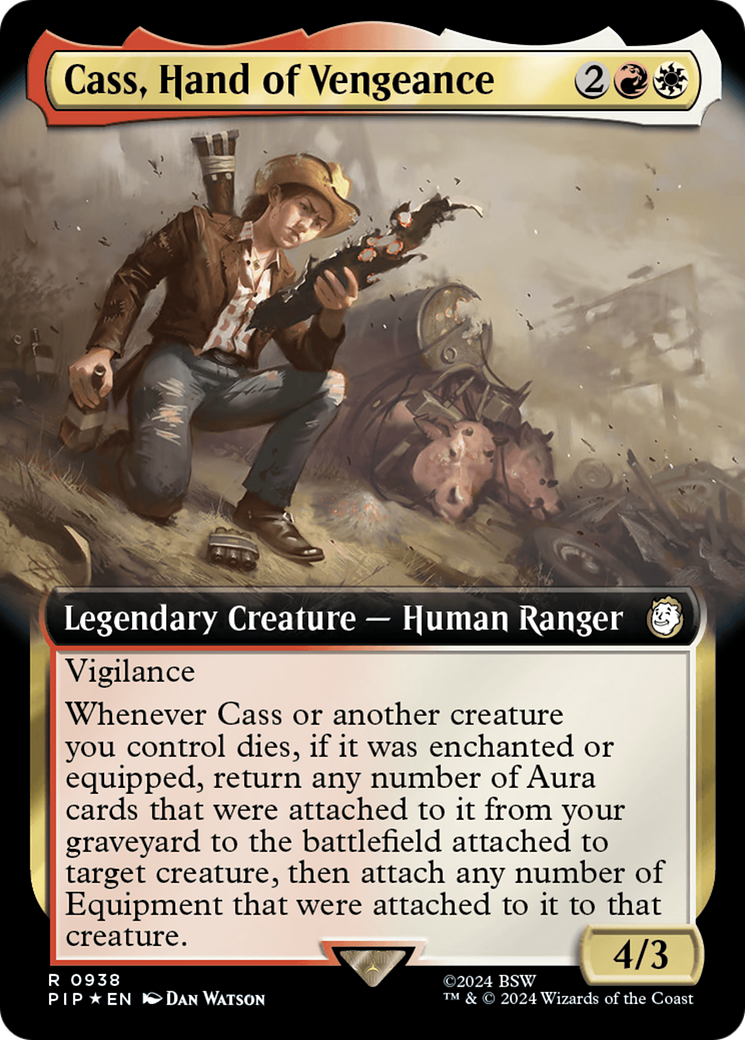 Cass, Hand of Vengeance (Extended Art) (Surge Foil) [Fallout] | PLUS EV GAMES 