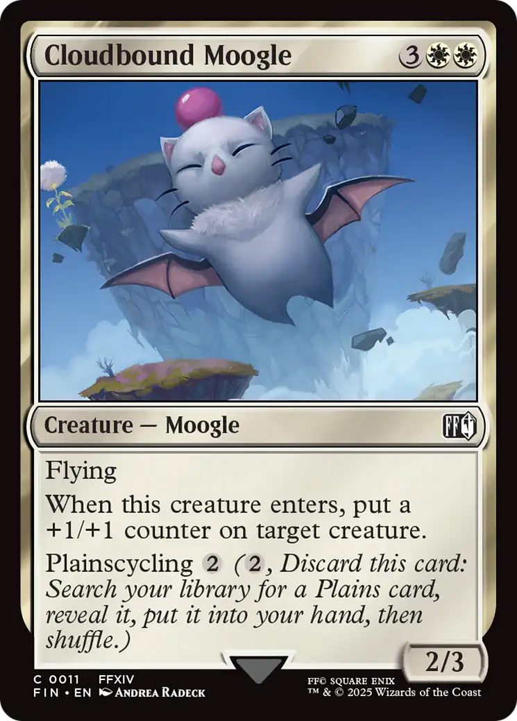 Cloudbound Moogle [FINAL FANTASY]