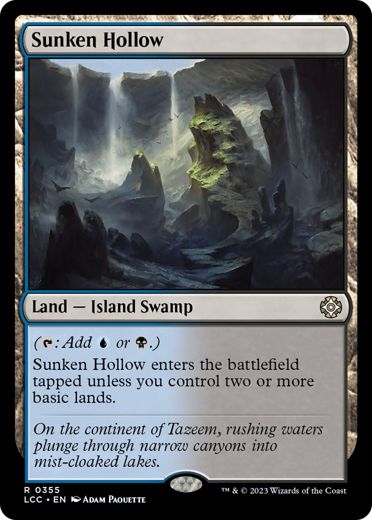 Sunken Hollow [The Lost Caverns of Ixalan Commander] | PLUS EV GAMES 