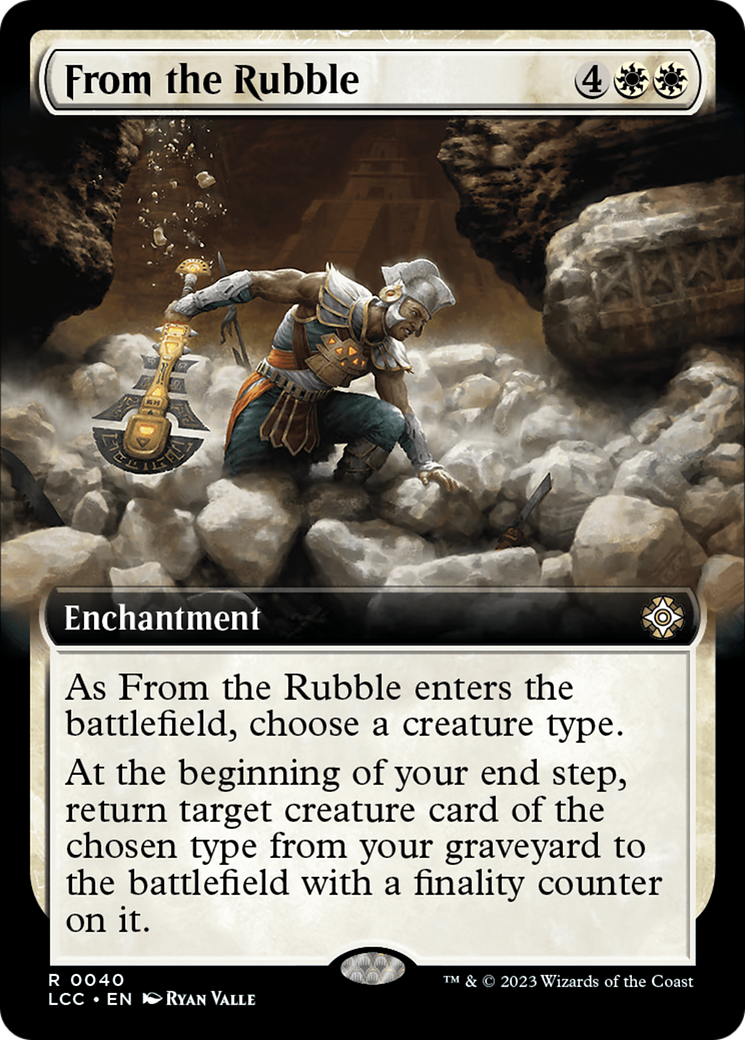 From the Rubble (Extended Art) [The Lost Caverns of Ixalan Commander] | PLUS EV GAMES 