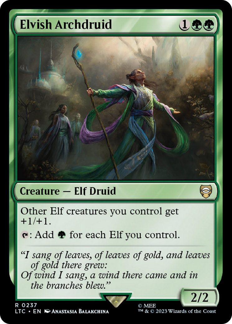 Elvish Archdruid [The Lord of the Rings: Tales of Middle-Earth Commander] | PLUS EV GAMES 