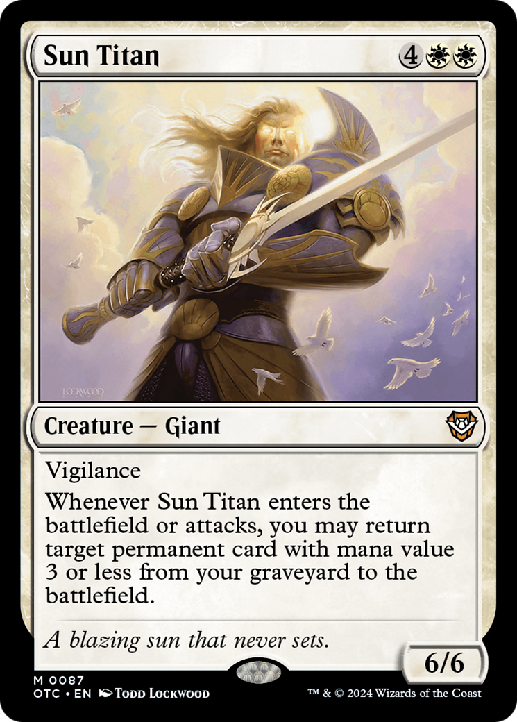 Sun Titan [Outlaws of Thunder Junction Commander] | PLUS EV GAMES 