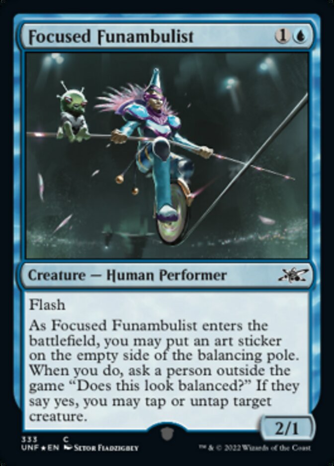 Focused Funambulist (Galaxy Foil) [Unfinity] | PLUS EV GAMES 