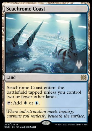 Seachrome Coast (Promo Pack) [Phyrexia: All Will Be One Promos] | PLUS EV GAMES 