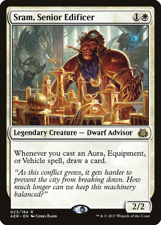 Sram, Senior Edificer [Aether Revolt Promos] | PLUS EV GAMES 