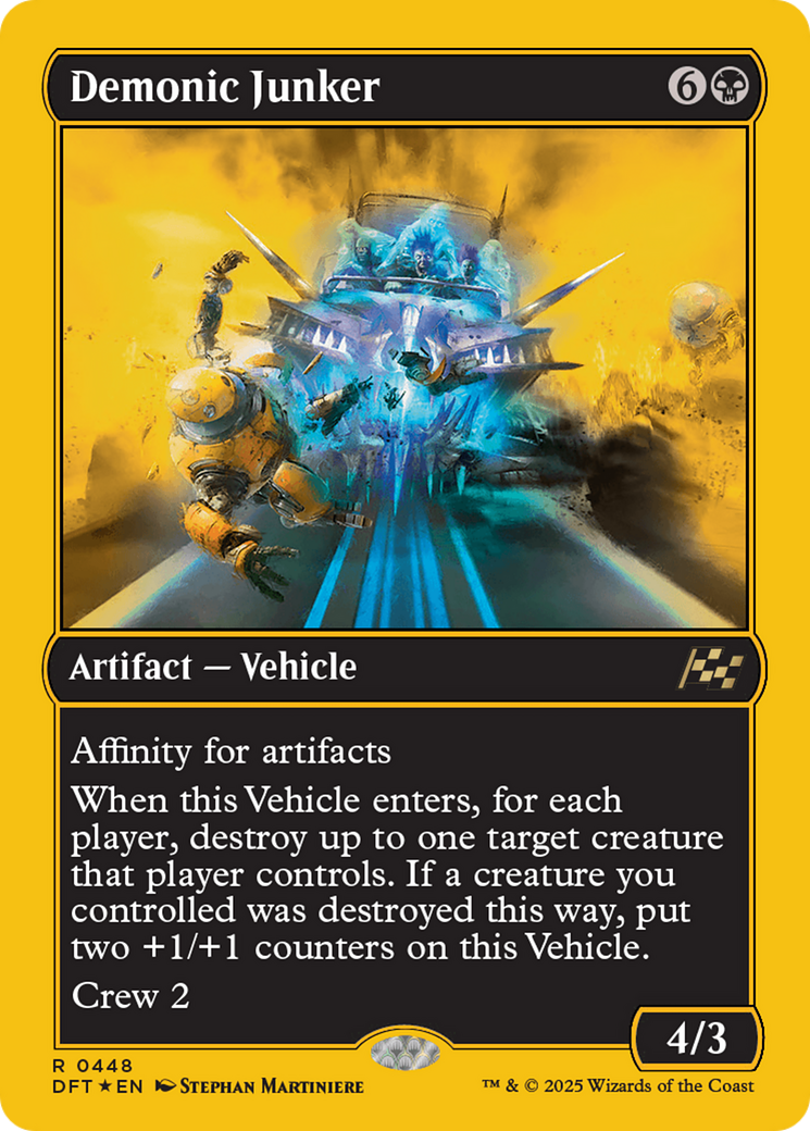 Demonic Junker (First-Place Foil) [Aetherdrift] | PLUS EV GAMES 