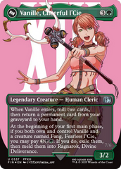 Vanille, Cheerful l'Cie // Ragnarok, Divine Deliverance (Borderless) (Surge Foil) [FINAL FANTASY] | PLUS EV GAMES 