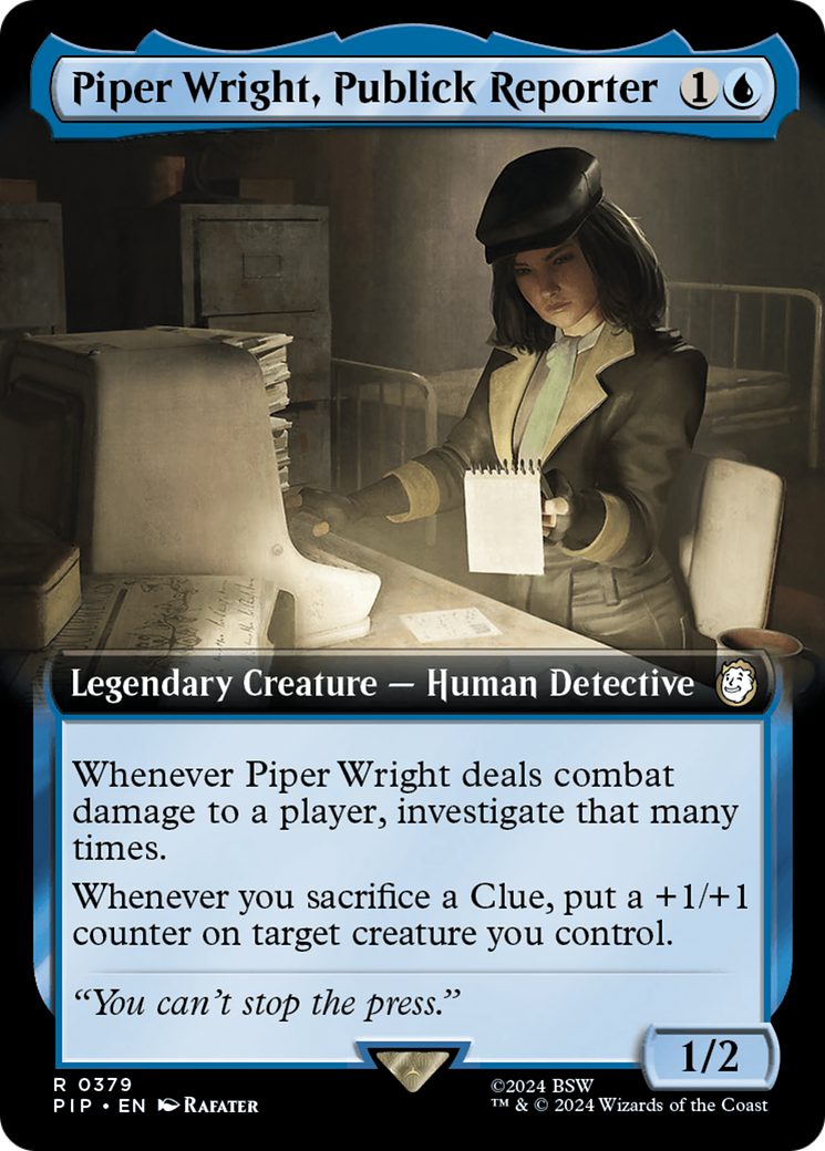 Piper Wright, Publick Reporter (Extended Art) [Fallout] | PLUS EV GAMES 